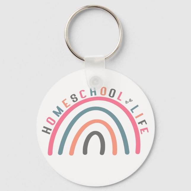 Chaveiro Homeschool Life Rainbow (Frente)