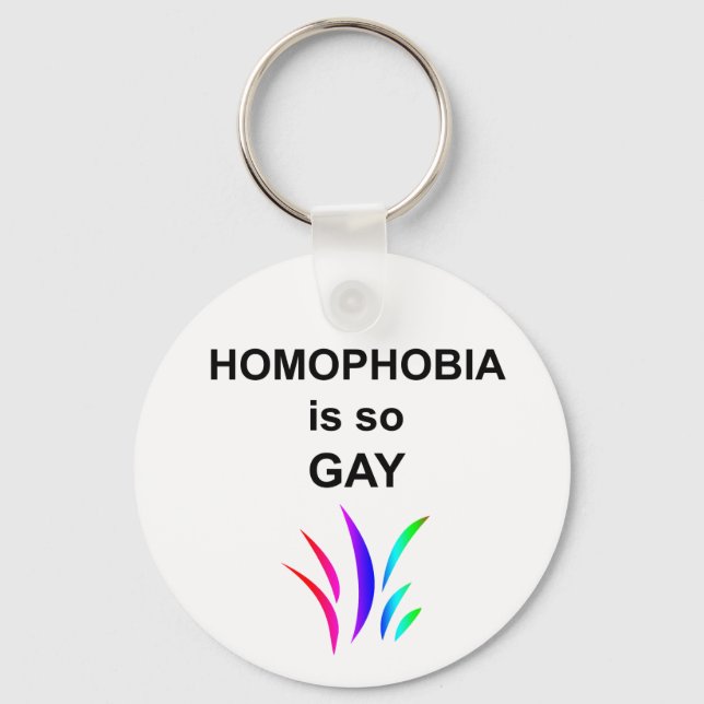 Chaveiro Homofobia é tão Gay (Frente)