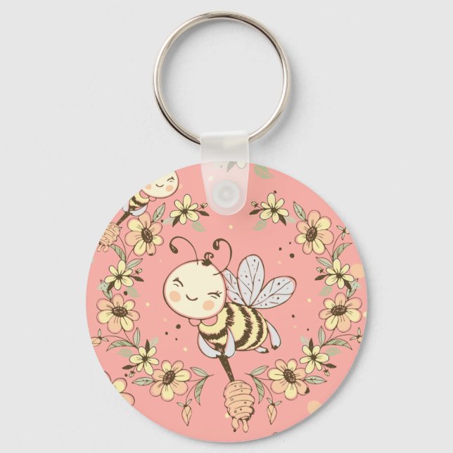 Chaveiro Honey Bee Art (Frente)