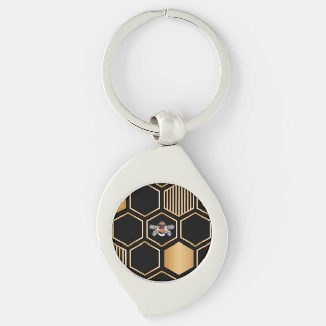 Chaveiro Honeycomb Pattern (Frente)