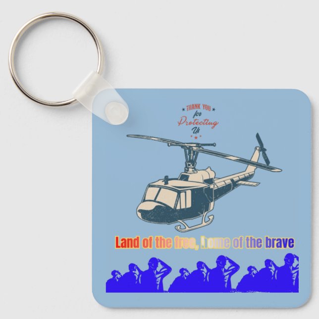 Chaveiro Honor in every thread light blue (Frente)