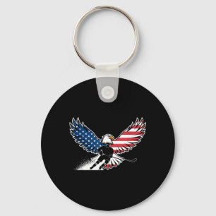Chaveiro Hóquei da Bandeira Americana