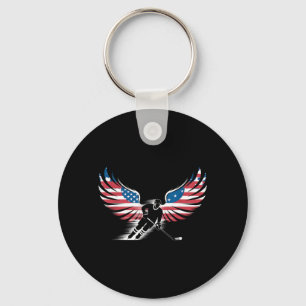 Chaveiro Hóquei da Bandeira Americana
