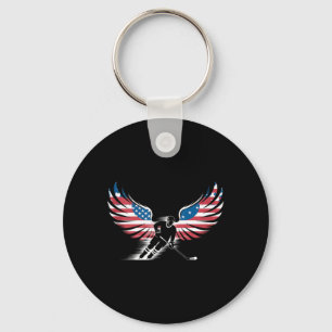 Chaveiro Hóquei da Bandeira Americana
