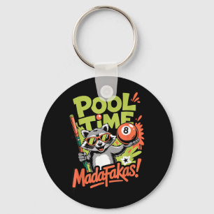 Chaveiro Hora da Piscina Madafakas Guaxinim Divertido Jogad