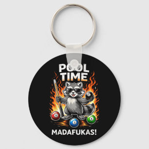 Chaveiro Hora da Piscina Madafakas Guaxinim Engraçado Jogad