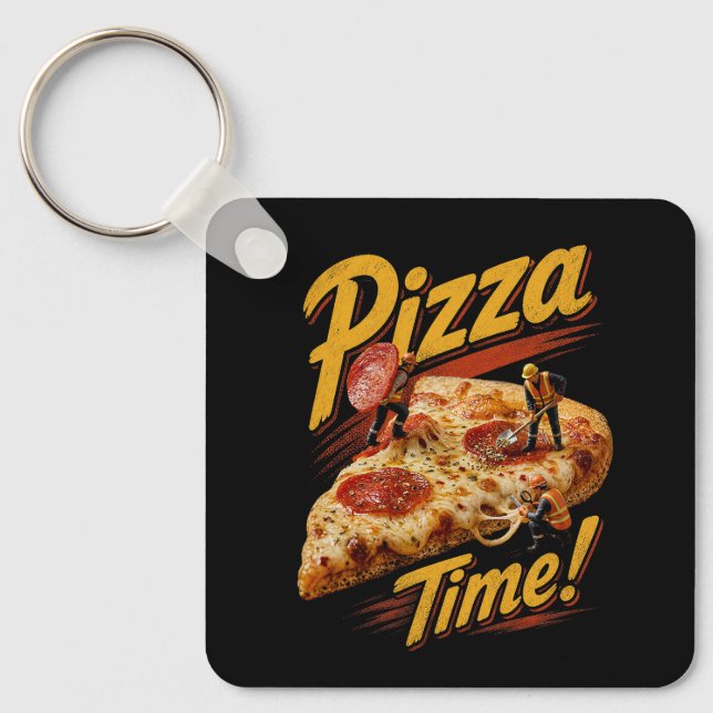 Chaveiro Hora da Pizza! (Frente)