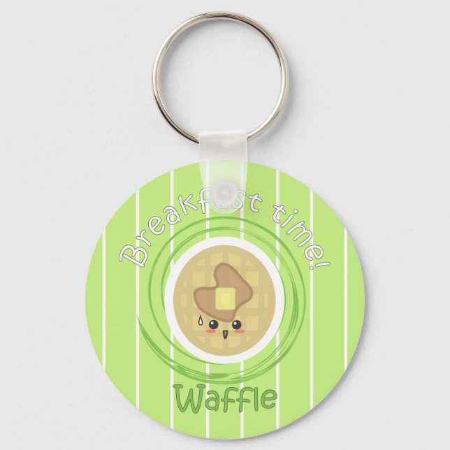 Chaveiro Hora do Café da Manhã - Waffle (Frente)