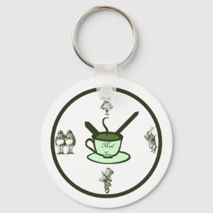 Chaveiro Hora para um tea party louco