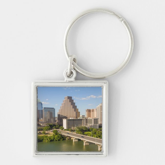 Chaveiro Horizonte de Downtown no Lady Bird Lake (Frente)