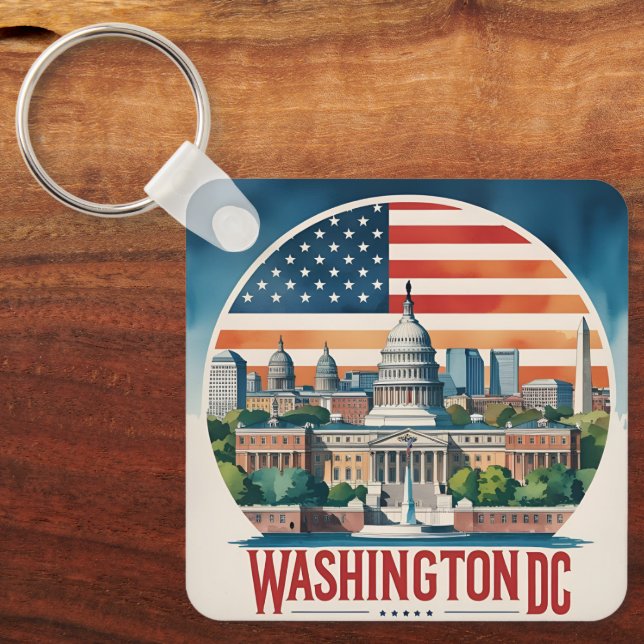 Chaveiro Horizonte de Washington DC (Frente)