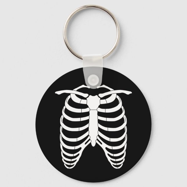 Chaveiro Horror Original Ribcage de um esqueleto Halloween (Frente)