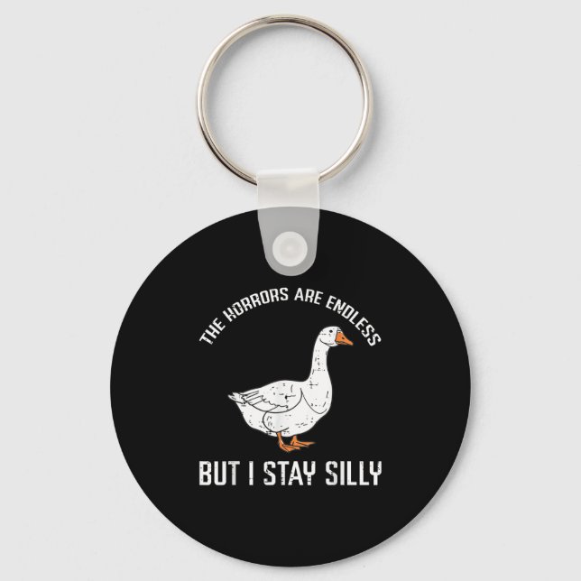 Chaveiro Horrores Intermináveis Mas Eu Fico Bobo Engraçado  (Frente)