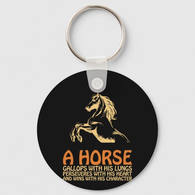 Chaveiro Horse Art A Horse Gallops (Frente)