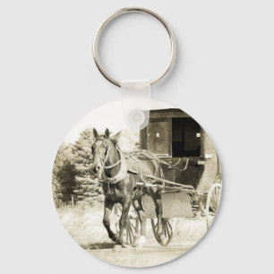 Chaveiro Horse e Buggy Sepia