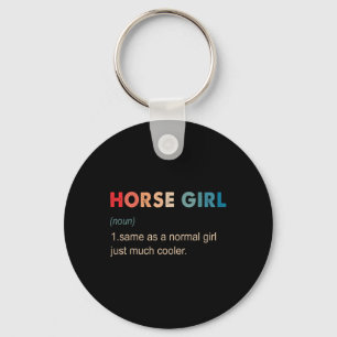 Chaveiro Horse Girl Definition Engraçado Equestrian Gift Ho