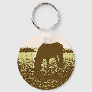 Chaveiro Horse Grazing Pop Art