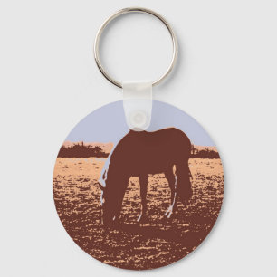 Chaveiro Horse Grazing Pop Art