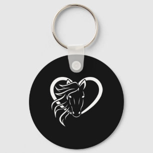 Chaveiro Horse Lover Heart Horseback Andando em Cowgirl Oci