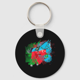 Chaveiro Horse Riding Azerbaijão Flag