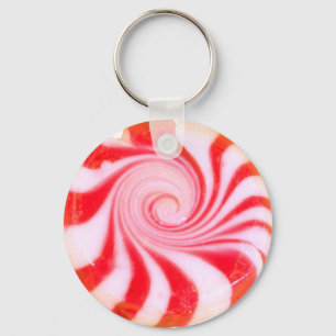 Chaveiro Hortelã vermelha do Natal do peppermint