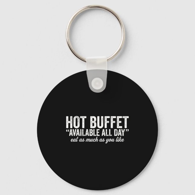 Chaveiro Hot Buffet Available All Day Eat As Much As You Li (Frente)