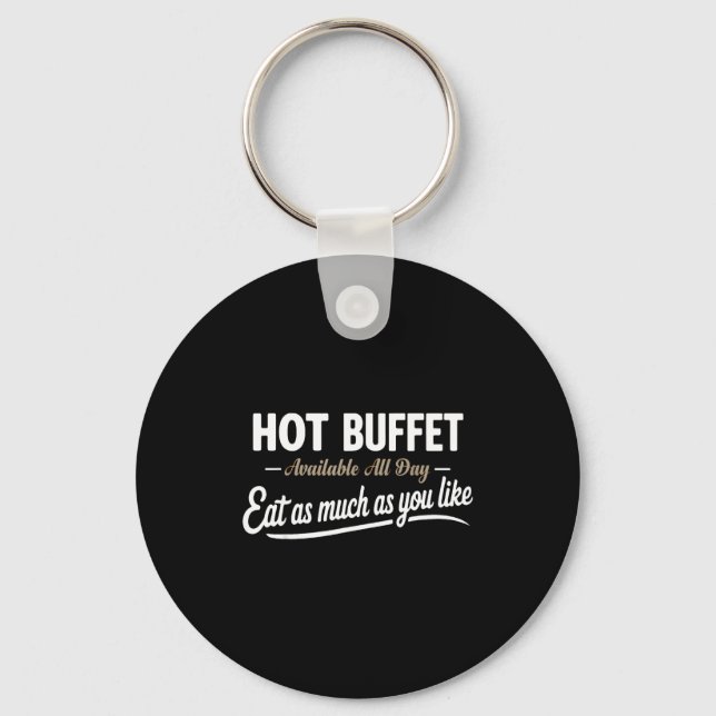 Chaveiro Hot Buffet Available All Day Eat As Much As You Li (Frente)