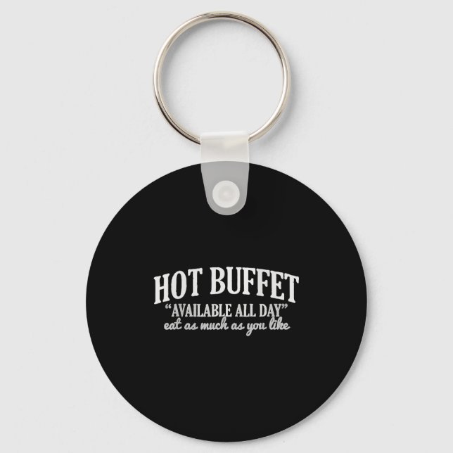 Chaveiro Hot Buffet Available All Day Funny Cooking Food Me (Frente)