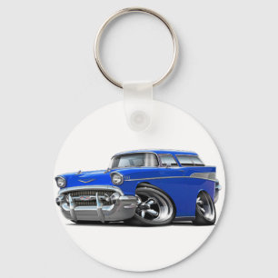Chaveiro Hot rod 1957 do azul do nómada de Chevy