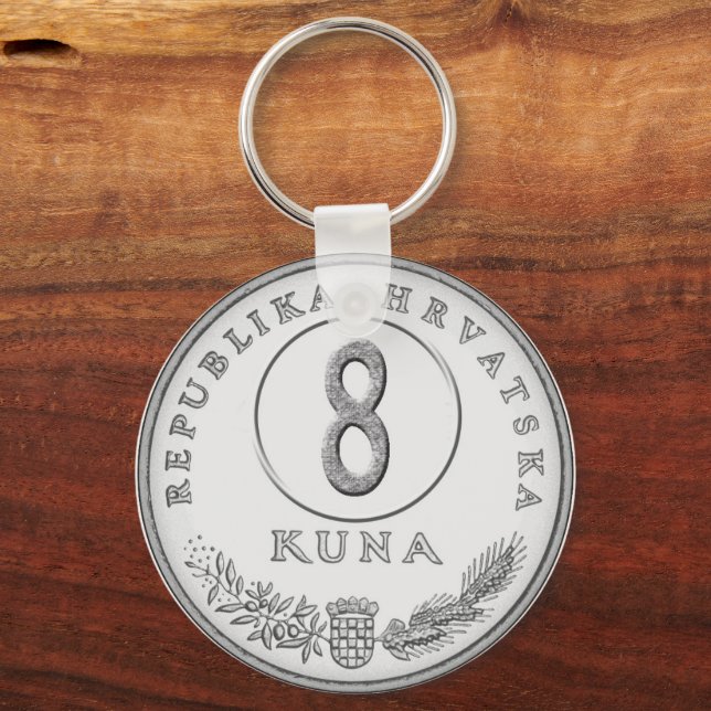 Chaveiro Hotel key with kuna as room number (Frente)