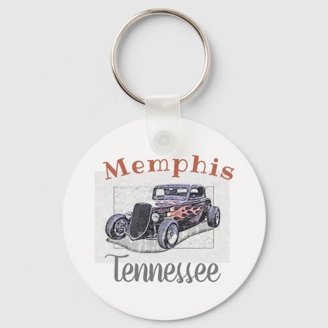Chaveiro Hotrod "Memphis Tennessee" (Frente)