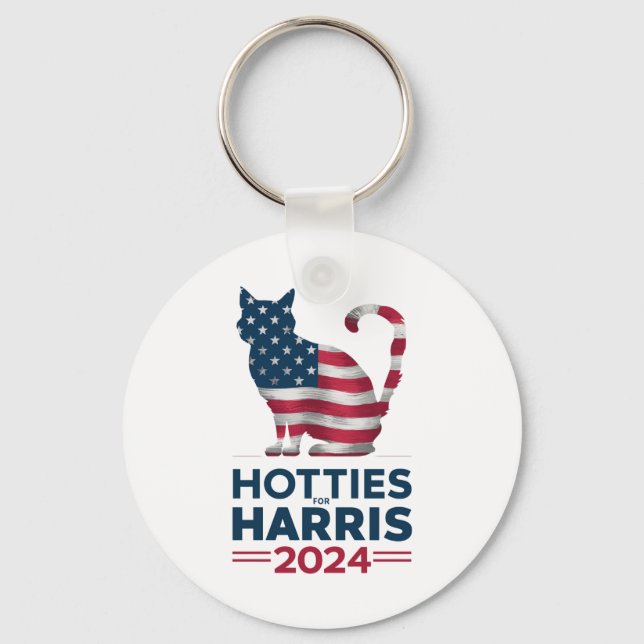 Chaveiro Hotties Para Harris 2024 Cat Ladies Kamala Harris (Frente)