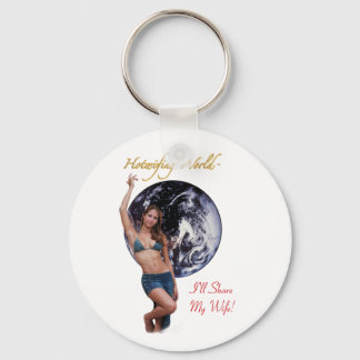 Chaveiro Hotwifing World, eu vou compartilhar minha esposa!
