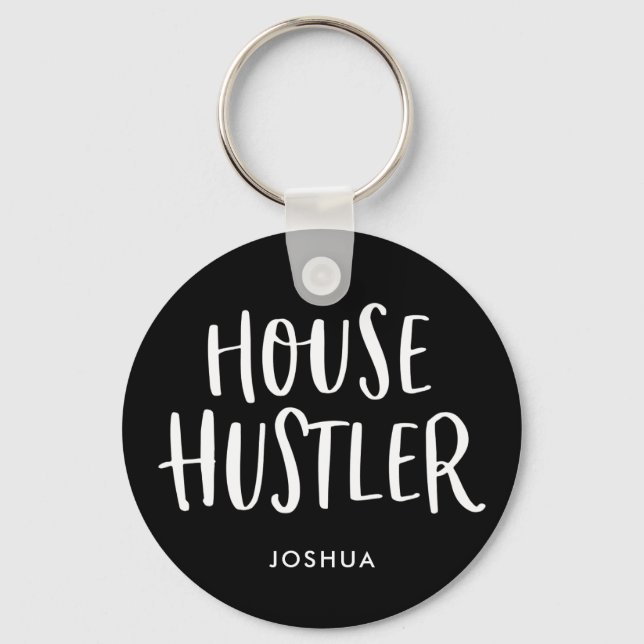 Chaveiro House Hustler Real Estate Agente Personalizado Men (Frente)