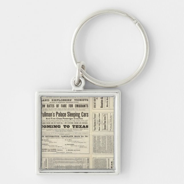 Chaveiro Houston and Texas Central Rail através do Texas (Frente)