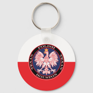 Chaveiro Houston Round Polonês Texan