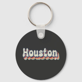 Chaveiro Houston Texas Chrome City Classic Art