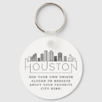 Houston, Texas Stylizou Skyline | Slogan Personali