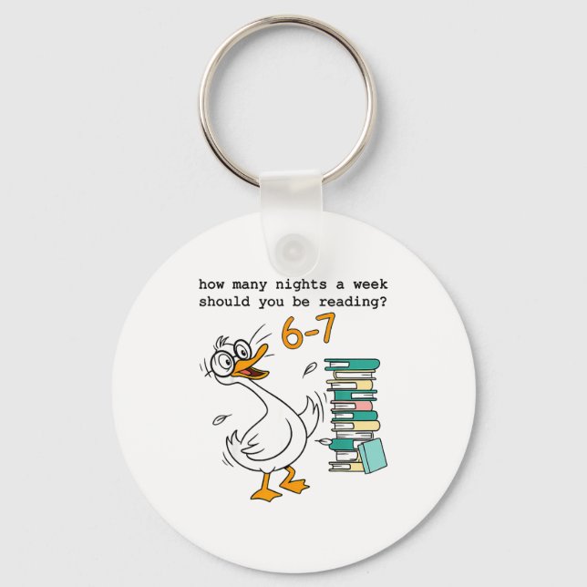 Chaveiro How Many Nights A Week Should You Be Reading 67 Me (Frente)