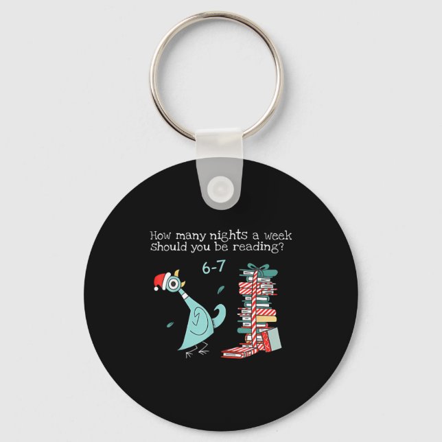 Chaveiro How Many Nights A Week Should You Be Reading 6-7 T (Frente)