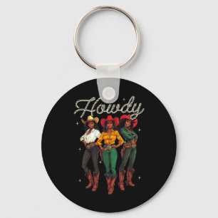 Chaveiro Howdy Black Cowgirl Western Black History Junteen