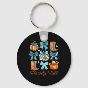 Chaveiro Howdy Fall Western Pumpkin Coquette Arco Pumpkin