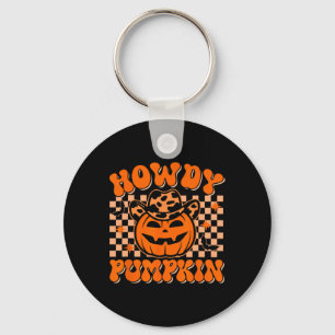 Chaveiro Howdy Pumpkin Groovy no Halloween Ocidental Rod