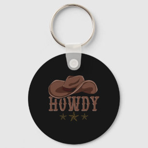 Chaveiro Howdy Western Cowboy Hat Country Cowboy