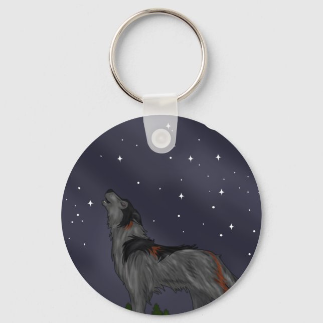 Chaveiro Howling Wolf (Gray) (Frente)