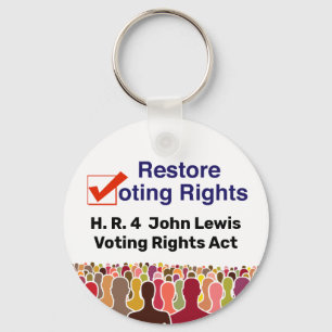 Chaveiro HR4 Lei de Direitos de Voto de John Lewis