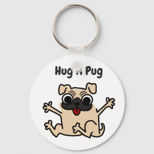 Chaveiro Hug A Pug Dog Keychain