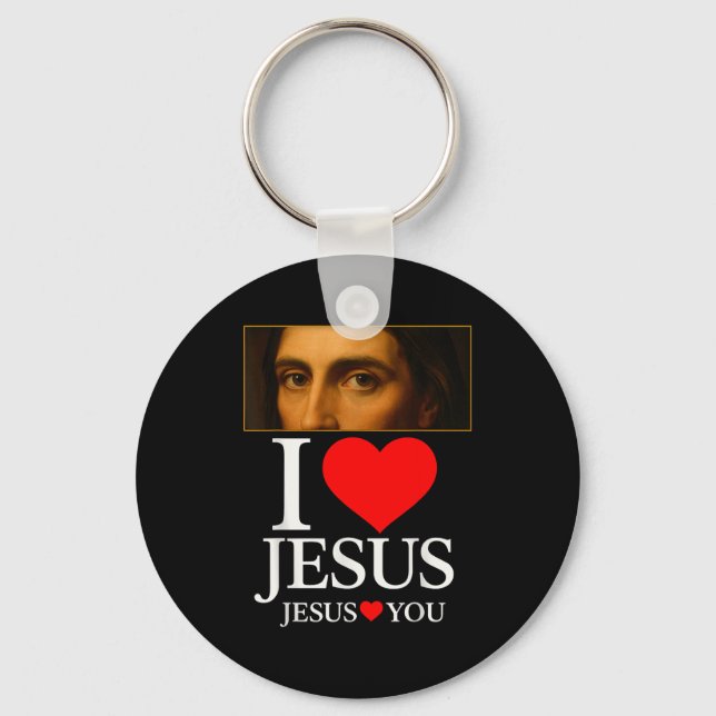 Chaveiro Hugvyn Eu Amo Jesus Eu Amo Jesus Fé Americano C (Frente)