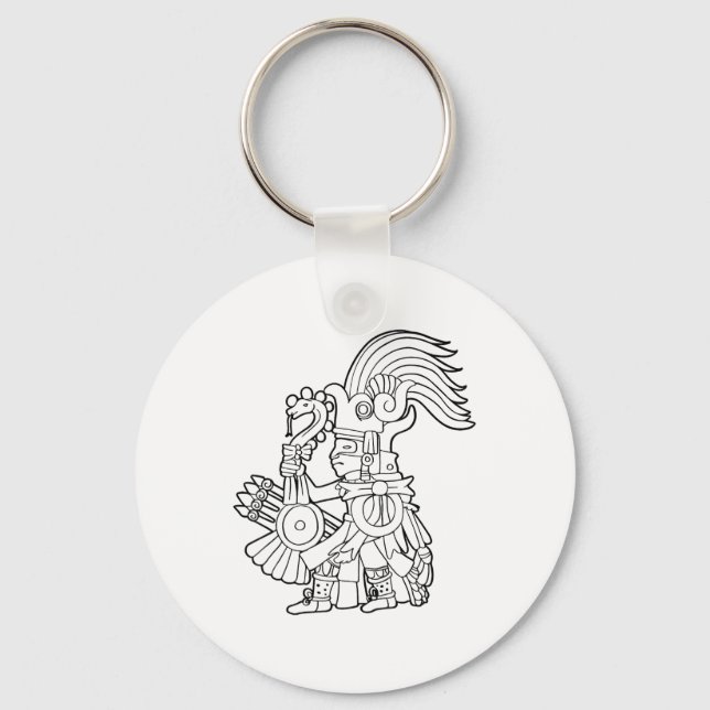 Chaveiro Huitzilopochtli Asttec Deus Asttec Mitologia Mayan (Frente)