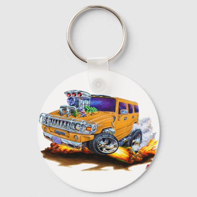 Chaveiro Hummer H2 - Caminhão Laranja (Frente)